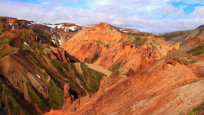 Rhyolite mountains in Landmannalaugar in Iceland - All Things Iceland podcast