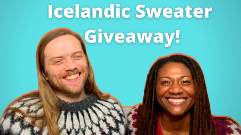 Win an Icelandic sweater through the All Things Iceland podcast