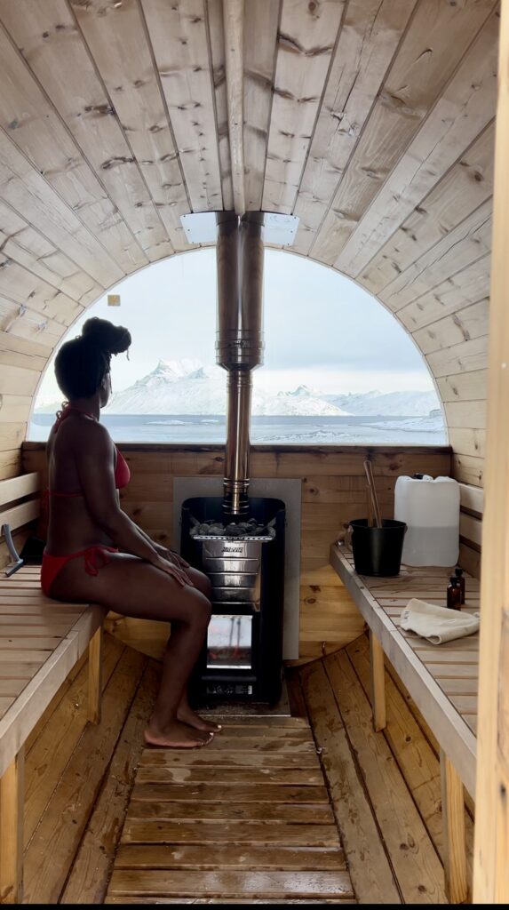 Sauna at Inuk Hostel in Nuuk, Greenland - All Things Iceland