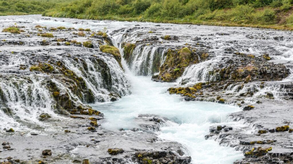 Brúarfoss waterfall in south Iceland