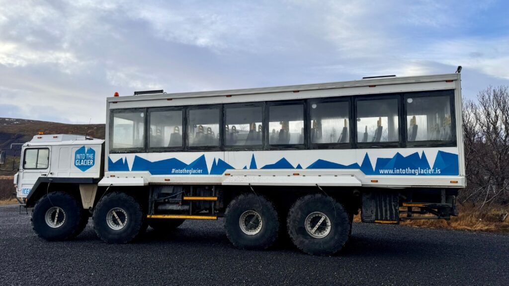 The monster truck that takes you to Langjökull glacier